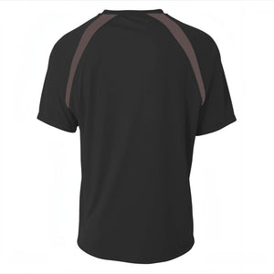 A4 NB3001 Youth Spartan Short Sleeve Color Block Crew - 