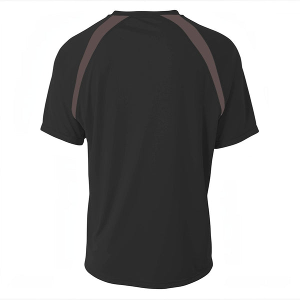 A4 NB3001 Youth Spartan Short Sleeve Color Block Crew
