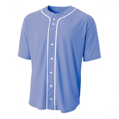 A4 NB4184 Youth Full Button Stretch Mesh Baseball Jersey - 