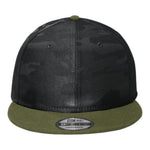 New Era NE407 Camo Flat Bill Snapback Cap