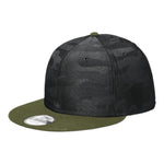 New Era NE407 Camo Flat Bill Snapback Cap