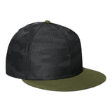 New Era NE407 Camo Flat Bill Snapback Cap