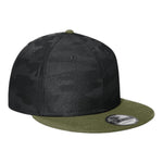 New Era NE407 Camo Flat Bill Snapback Cap