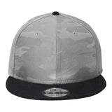 New Era NE407 Camo Flat Bill Snapback Cap