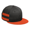 New Era NE408 Shadow Heather Striped Flat Bill Snapback Cap