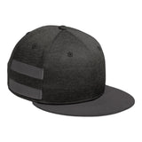 New Era NE408 Shadow Heather Striped Flat Bill Snapback Cap