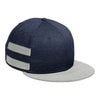 New Era NE408 Shadow Heather Striped Flat Bill Snapback Cap