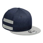 New Era NE408 Shadow Heather Striped Flat Bill Snapback Cap