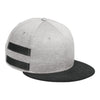 New Era NE408 Shadow Heather Striped Flat Bill Snapback Cap