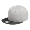 New Era NE408 Shadow Heather Striped Flat Bill Snapback Cap