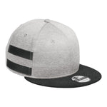 New Era NE408 Shadow Heather Striped Flat Bill Snapback Cap