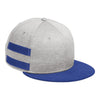 New Era NE408 Shadow Heather Striped Flat Bill Snapback Cap
