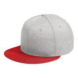 New Era NE408 Shadow Heather Striped Flat Bill Snapback Cap