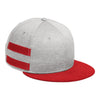 New Era NE408 Shadow Heather Striped Flat Bill Snapback Cap
