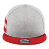 New Era NE408 Shadow Heather Striped Flat Bill Snapback Cap