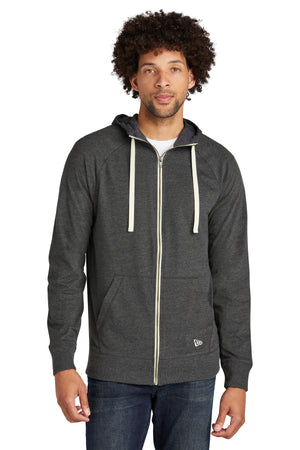 New Era NEA122 Sueded Cotton Blend Full-Zip Hoodie - 