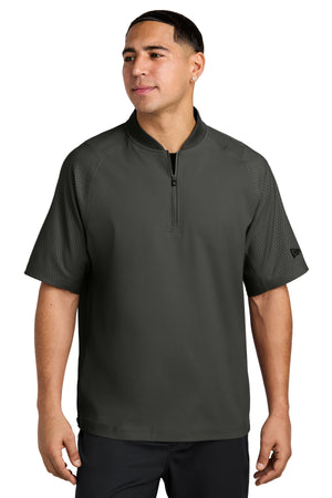 New Era NEA600 Cage Short Sleeve 1/4-Zip Jacket - 