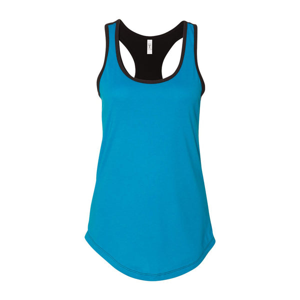 Next Level 1534 Women’s Ideal Colorblocked Racerback Tank