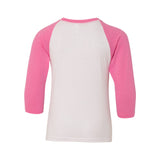 Next Level 3352 Youth CVC Three-Quarter Sleeve Raglan T-Shirt