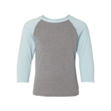 Next Level 3352 Youth CVC Three-Quarter Sleeve Raglan T-Shirt