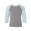 Next Level 3352 Youth CVC Three-Quarter Sleeve Raglan T-Shirt
