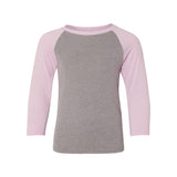 Next Level 3352 Youth CVC Three-Quarter Sleeve Raglan T-Shirt