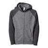 Independent Trading Co PRM15YSBZ Youth Lightweight Special Blend Raglan Zip Hood