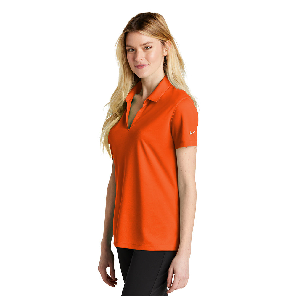 Nike NKDC1991 Ladies Dri-FIT Micro Pique 2.0 Polo - Brilliant Orange ...