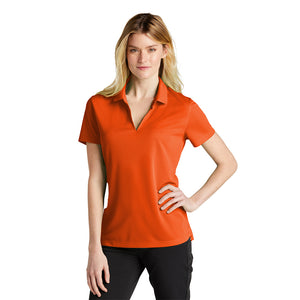 Nike NKDC1991 Ladies Dri-FIT Micro Pique 2.0 Polo - Brilliant Orange - 