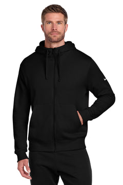 Nike NKDR1513 Club Fleece Sleeve Swoosh Full-Zip Hoodie - 