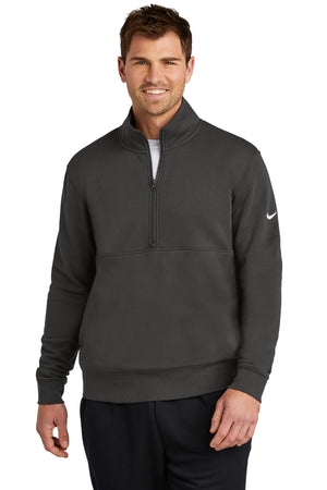 Nike NKDX6718 Club Fleece Sleeve Swoosh 1/2-Zip - 