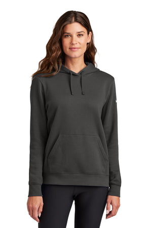 Nike NKFD9889 Women's Club Fleece Sleeve Swoosh Pullover Hoodie - 