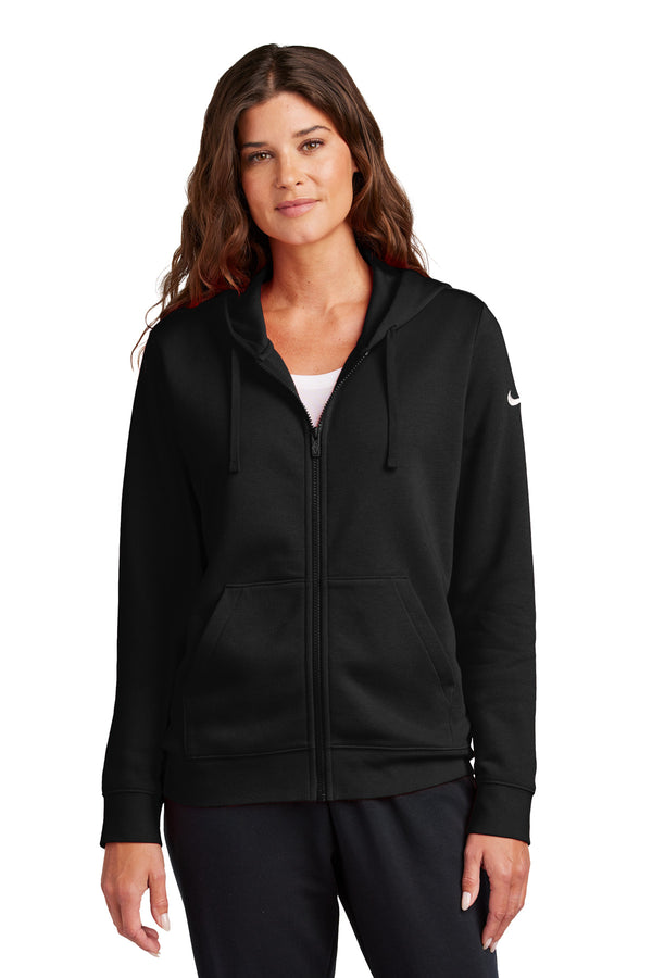 Nike NKFD9890 Women's Club Fleece Sleeve Swoosh Full-Zip Hoodie