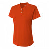 A4 NW3143 Womens 2-Button Tek Henley