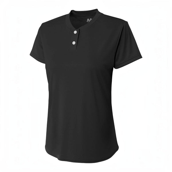 A4 NW3143 Womens 2-Button Tek Henley