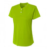 A4 NW3143 Womens 2-Button Tek Henley