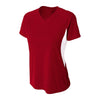 A4 NW3223 Women's Color Block Performance V-Neck