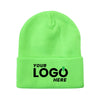 Custom Embroidered Unbranded Long Knit Beanie with Logo