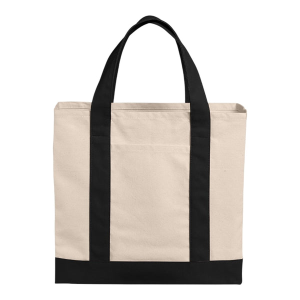 Port Authority BG429 Cotton Canvas Two-Tone Tote