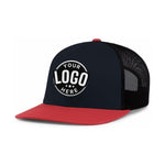 Custom Embroidered Pacific Headwear 104C Trucker Snapback Cap - Flat Embroidery