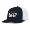 Custom Embroidered Pacific Headwear 104C Trucker Snapback Cap - 3D Embroidery