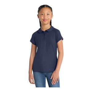 Port Authority YG503 Girls Silk Touch Peter Pan Collar Polo - 