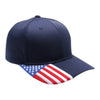 PitBull PB208 6 Panel USA Flag Visor Hat