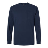 Gildan 2410 Men's Ultra Cotton Long Sleeve Pocket T-Shirt