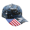 PitBull PB208 6 Panel USA Flag Visor Hat