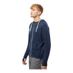 Independent Trading Co PRM90HTZ Unisex Heathered French Terry Full-Zip Hooded Sweatshirt