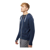 Independent Trading Co PRM90HTZ Unisex Heathered French Terry Full-Zip Hooded Sweatshirt