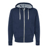 Independent Trading Co PRM90HTZ Unisex Heathered French Terry Full-Zip Hooded Sweatshirt