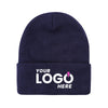 Custom Embroidered Unbranded Long Knit Beanie with Logo