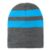 Port & Company C922 Fleece-Lined Striped Beanie Cap